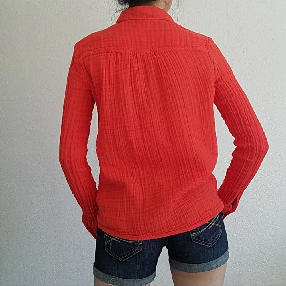 Three Dots Crinkle Button Down - image 2